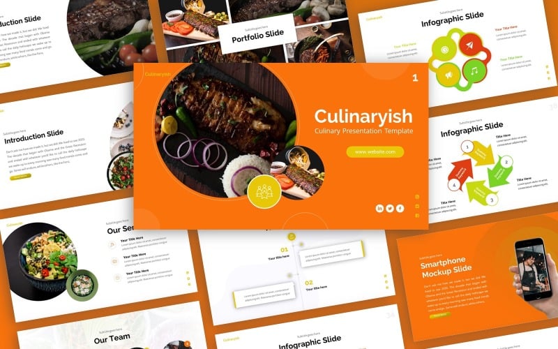 culinaryish culinary multipurpose powerpoint template original