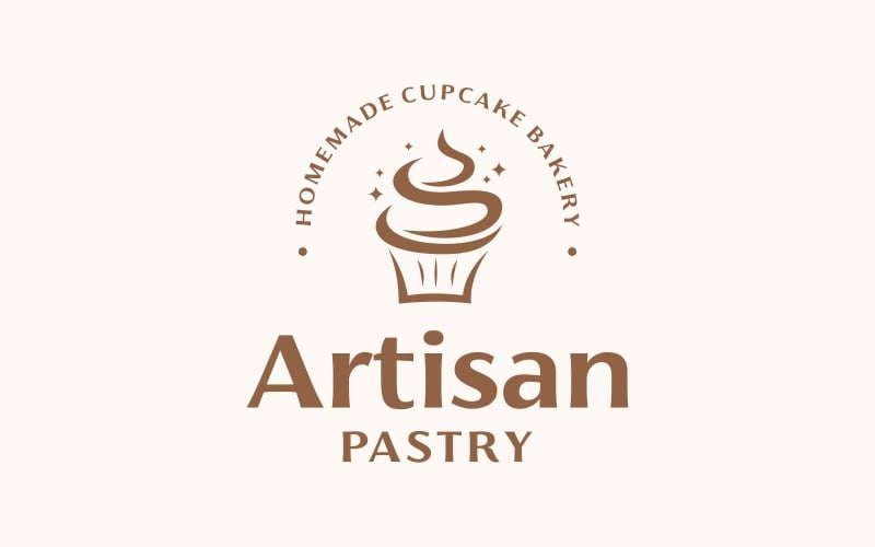 cupcake bakery artisan pastry logo original