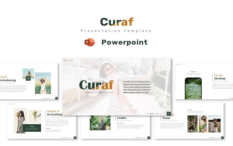 curaf powerpoint template original
