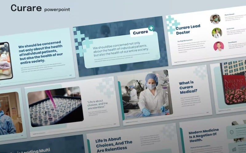 curare medical template powerpoint original