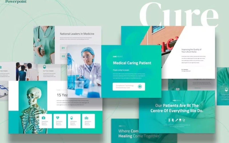 cure medical powerpoint template original