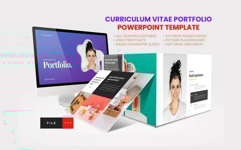 curriculum vitae portfolio powerpoint template original
