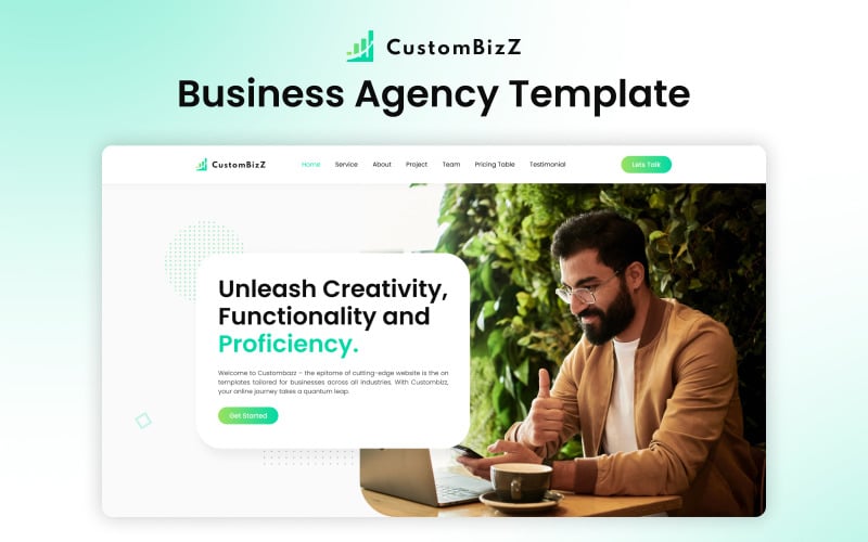 custombizz professional nextjs business agency template original