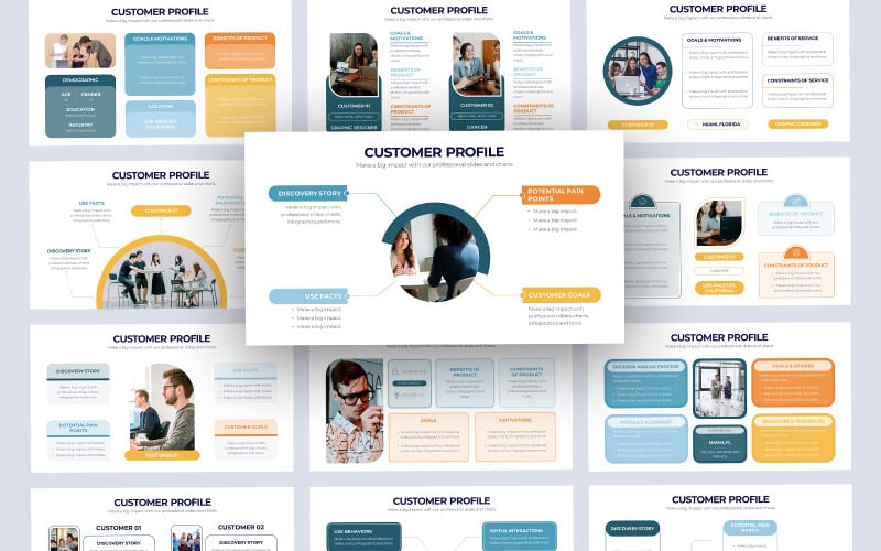 customer profile slides powerpoint template original
