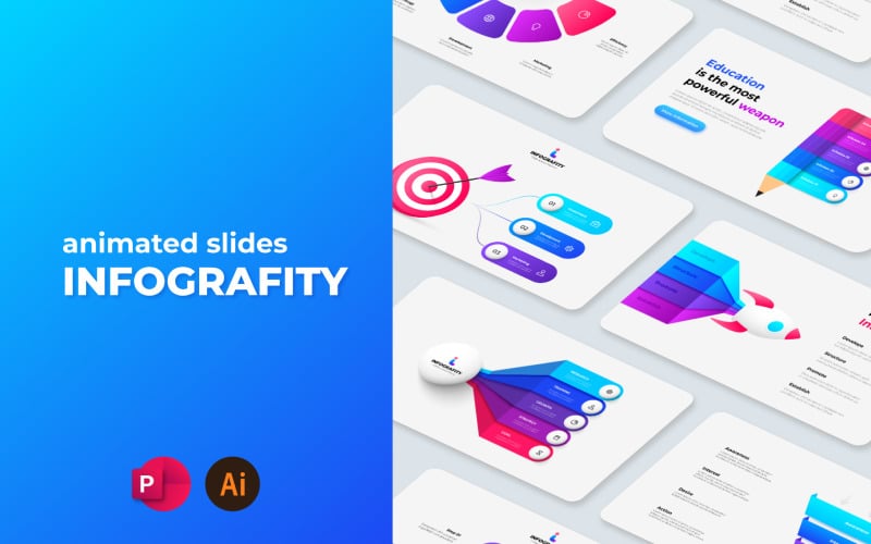 customizable powerpoint infographics with animation original