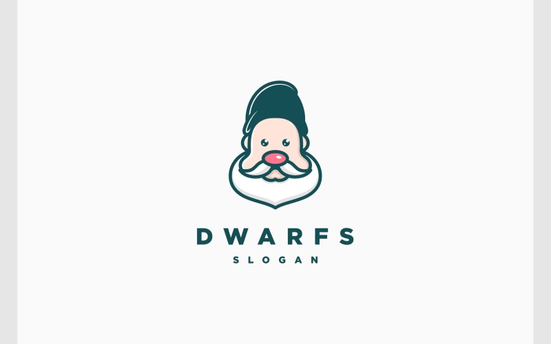 cute dwarfs gnome mascot logo original