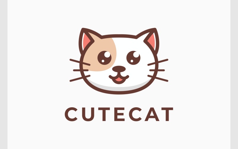 cute kitten cat cartoon logo original