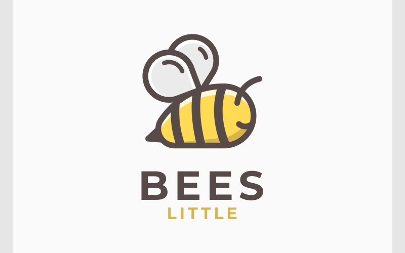 cute little bee cartoon logo original