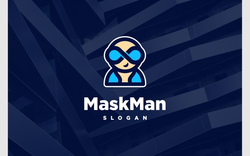 cute mascot costume super hero logo original