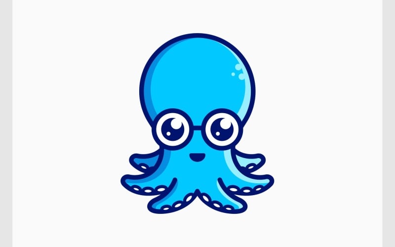 cute octopus cartoon illustration original