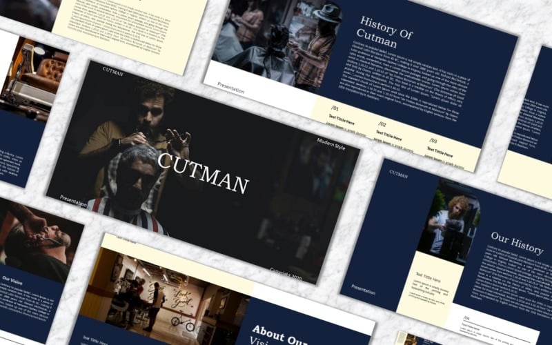 cutman powerpoint template original