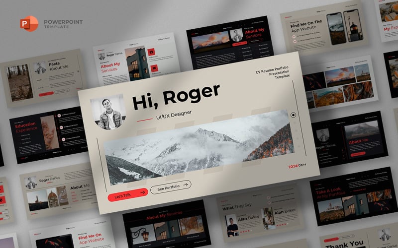 cv resume amp portfolio powerpoint template original