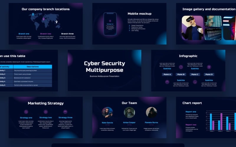 cyber security multipurpose powerpoint original