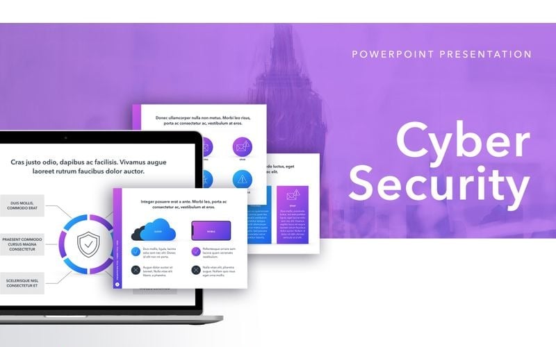 cyber security powerpoint template original