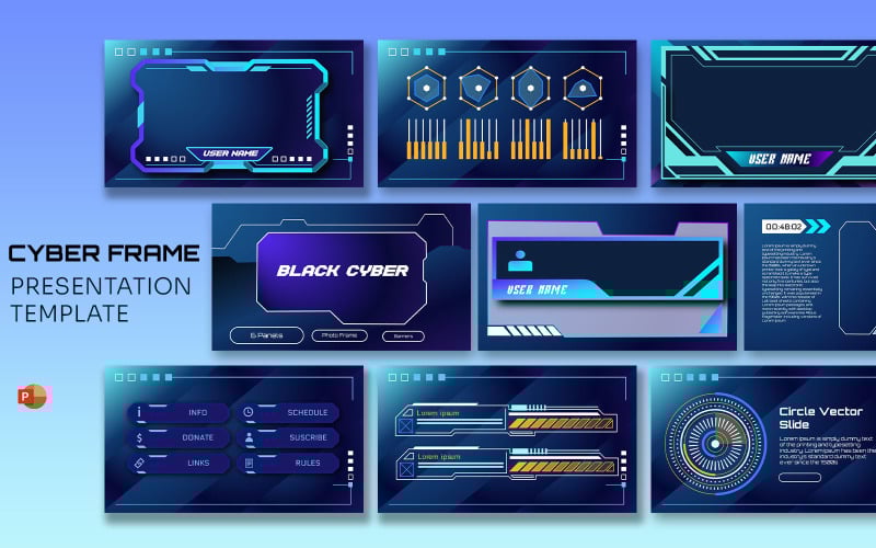 cyberpunk frame streaming template original