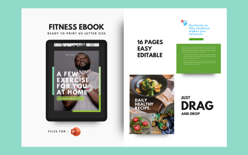 daily fitness at your home presentation powerpoint template original