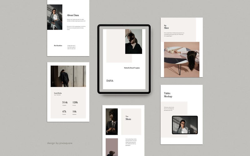 dana a vertical mediapress kit powerpoint template original