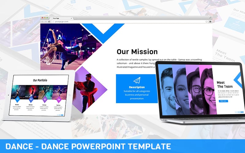 dance dance powerpoint template original