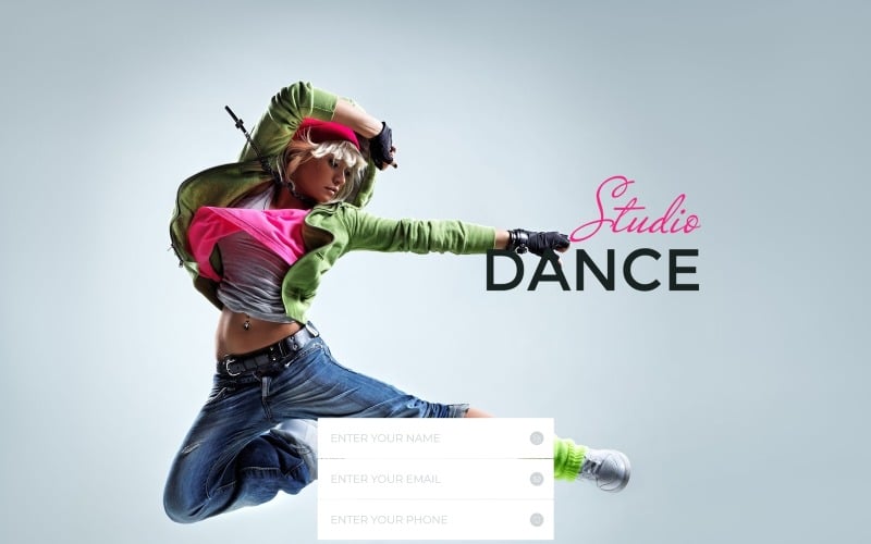 dance studio special education clean html landing page template original