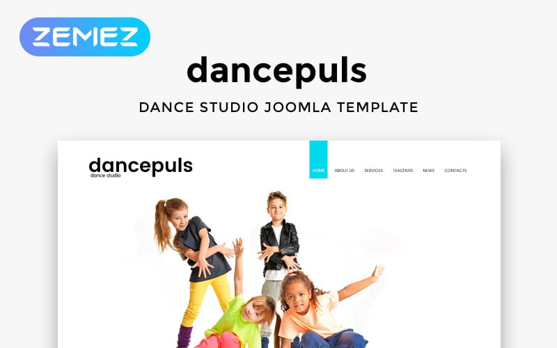 dancepuls dance studio responsive clean joomla template original