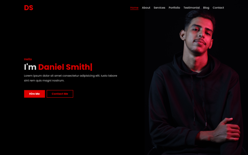 daniel personal portfolio template original