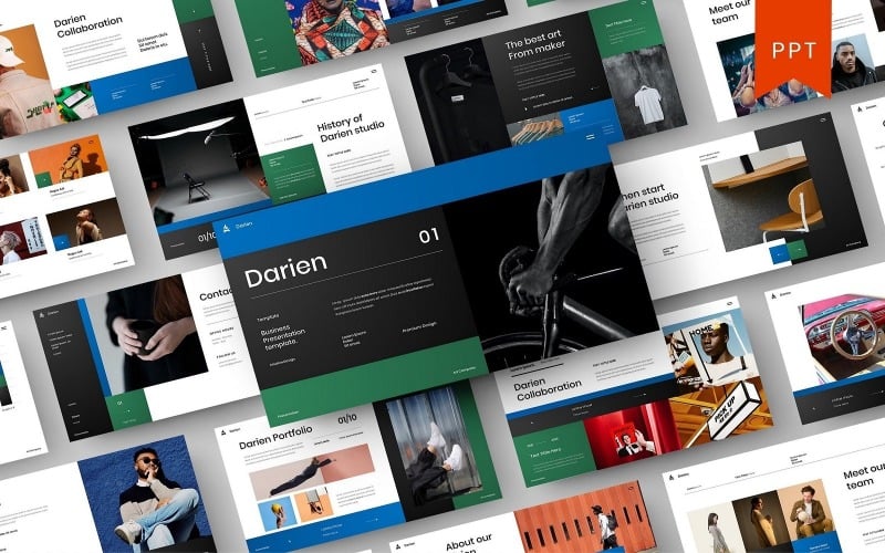darien business powerpoint template original
