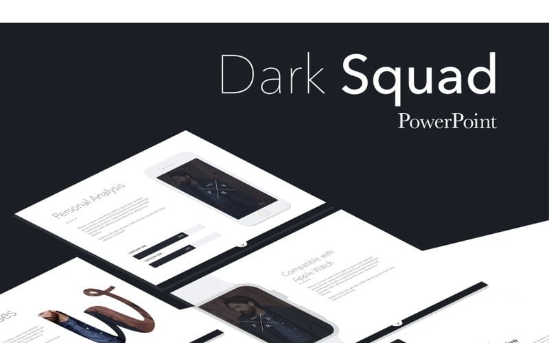 dark squad powerpoint template original