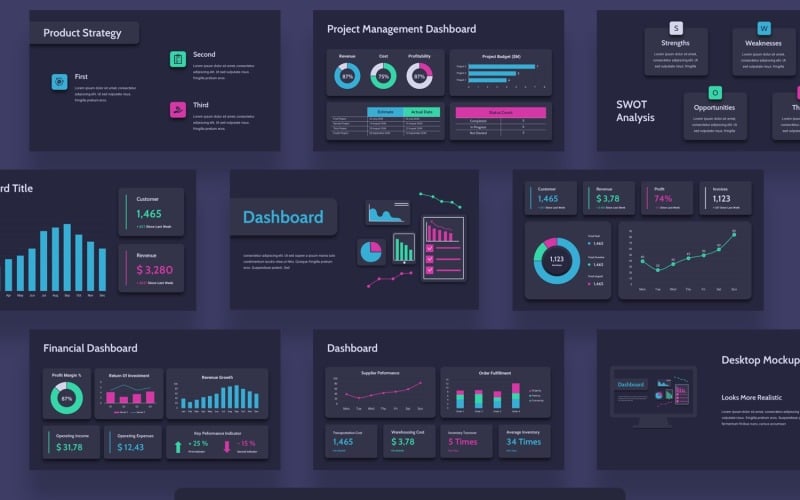dashboard powerpoint template original