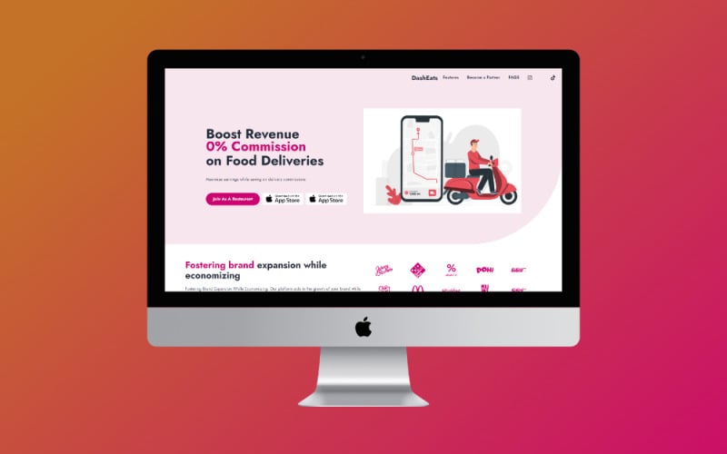 dasheats food delivery html website template original