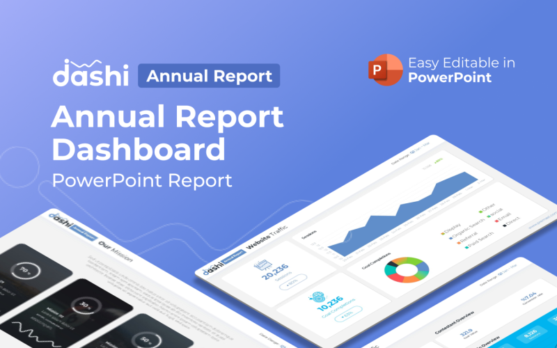 dashi annual report presentation ppt powerpoint template original