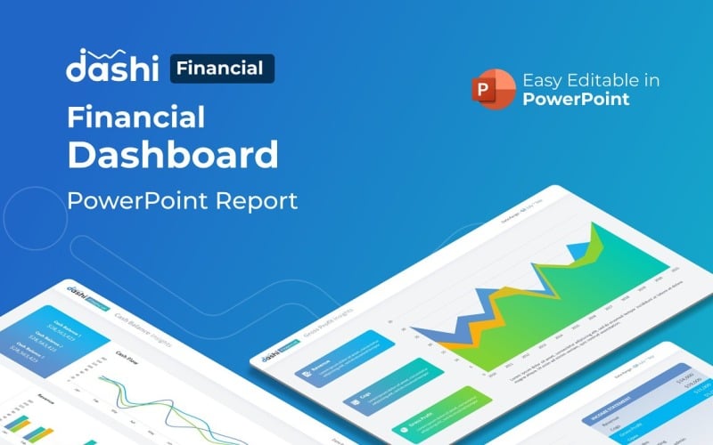 dashi financial dashboard report presentation powerpoint template original