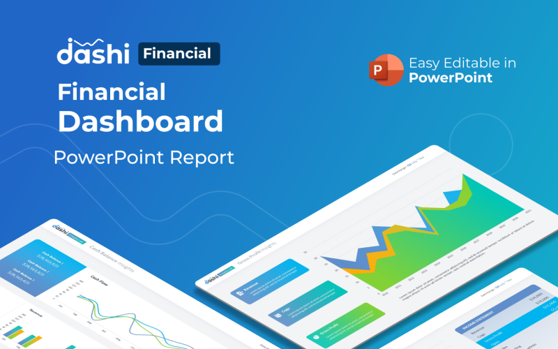 dashi financial financial dashboard report presentation powerpoint template original
