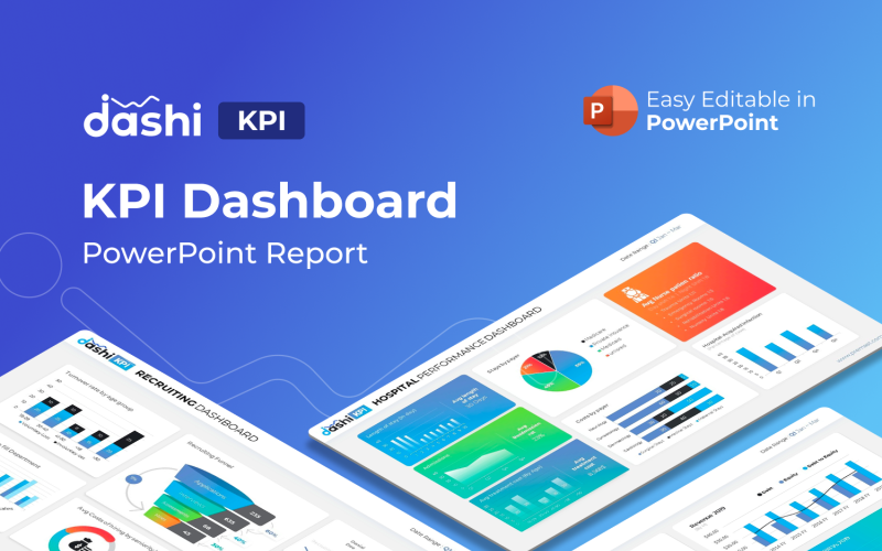 dashi kpi dashboard report presentation powerpoint template original