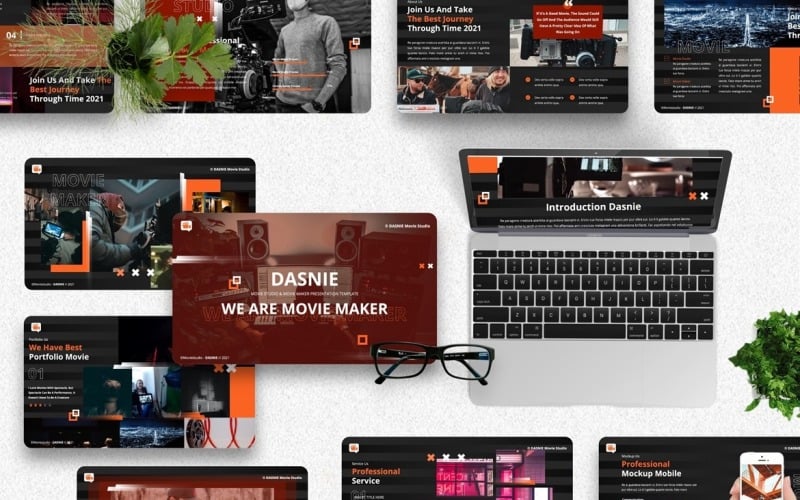 dasnie movie studio powerpoint template original