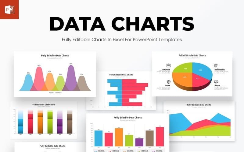 data charts powerpoint presentation template original
