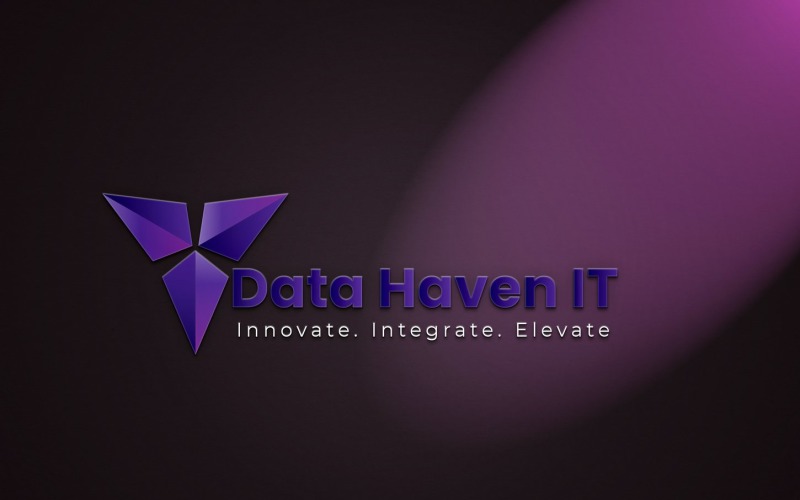 data haven it company logo template original