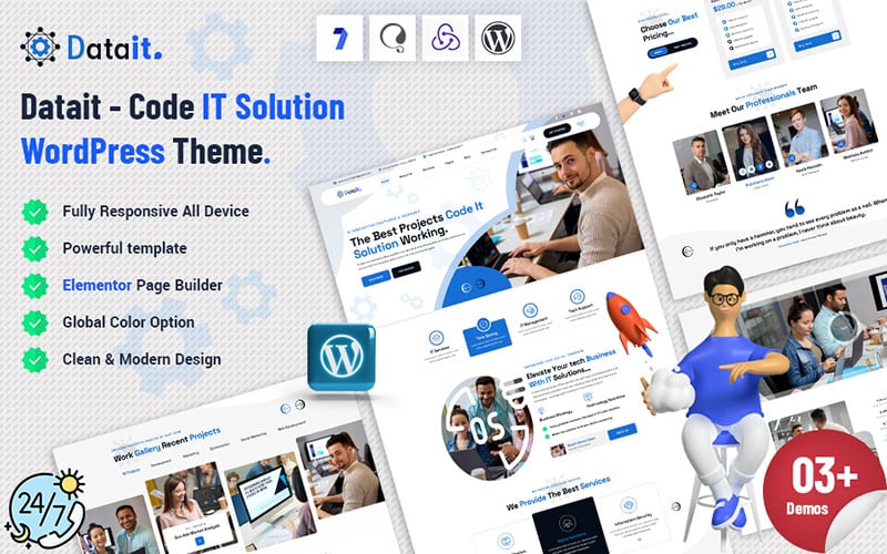 datait code it solution wordpress theme original