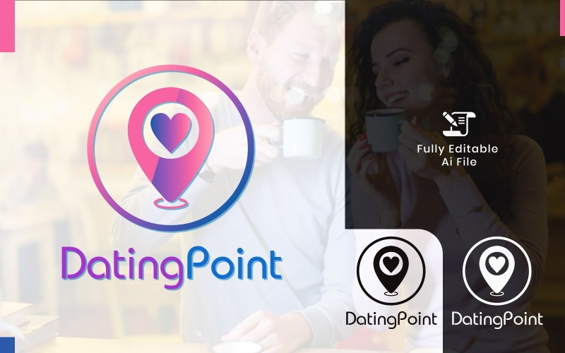 dating point logo template for app original