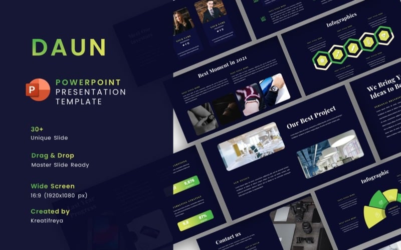 daun powerpoint business template original