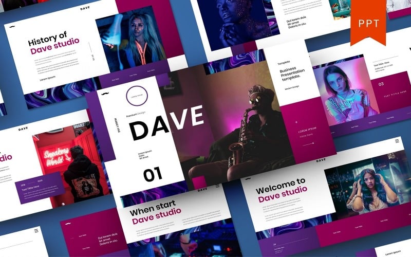 dave business powerpoint template original