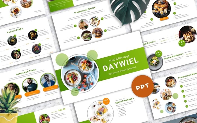 daywiel food amp beverage powerpoint template original