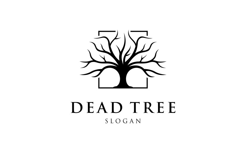 dead tree logo illustration original