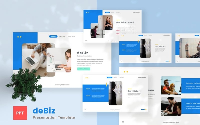 debiz business powerpoint template original