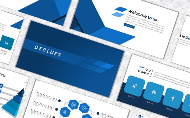 deblues powerpoint template original
