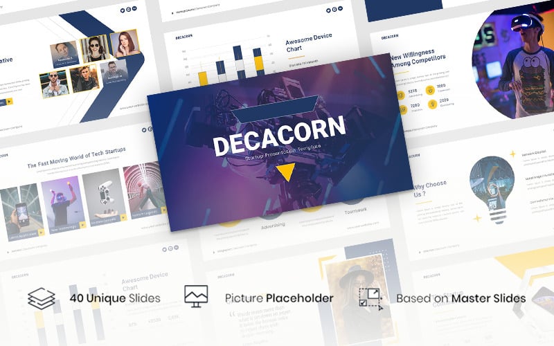 decacorn startup powerpoint template original