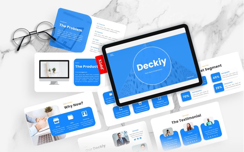 deckiy multipurpose pitch deck powerpoint template original
