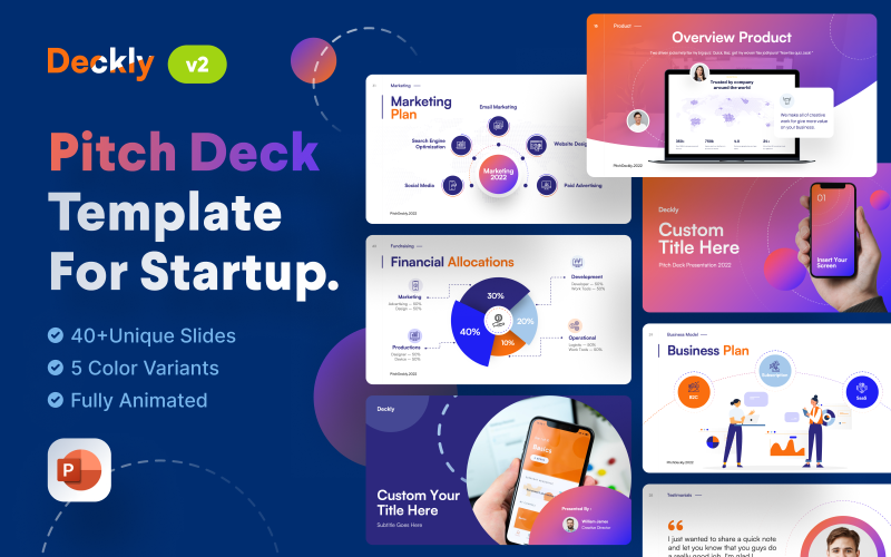 deckly pitch deck powerpoint presentation template original