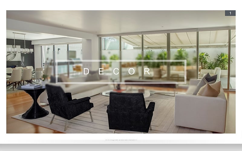decor powerpoint template original