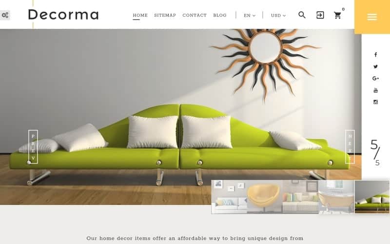 decorma interior design prestashop theme original