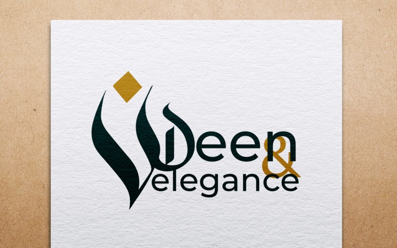 deen elegance faishion logo template original
